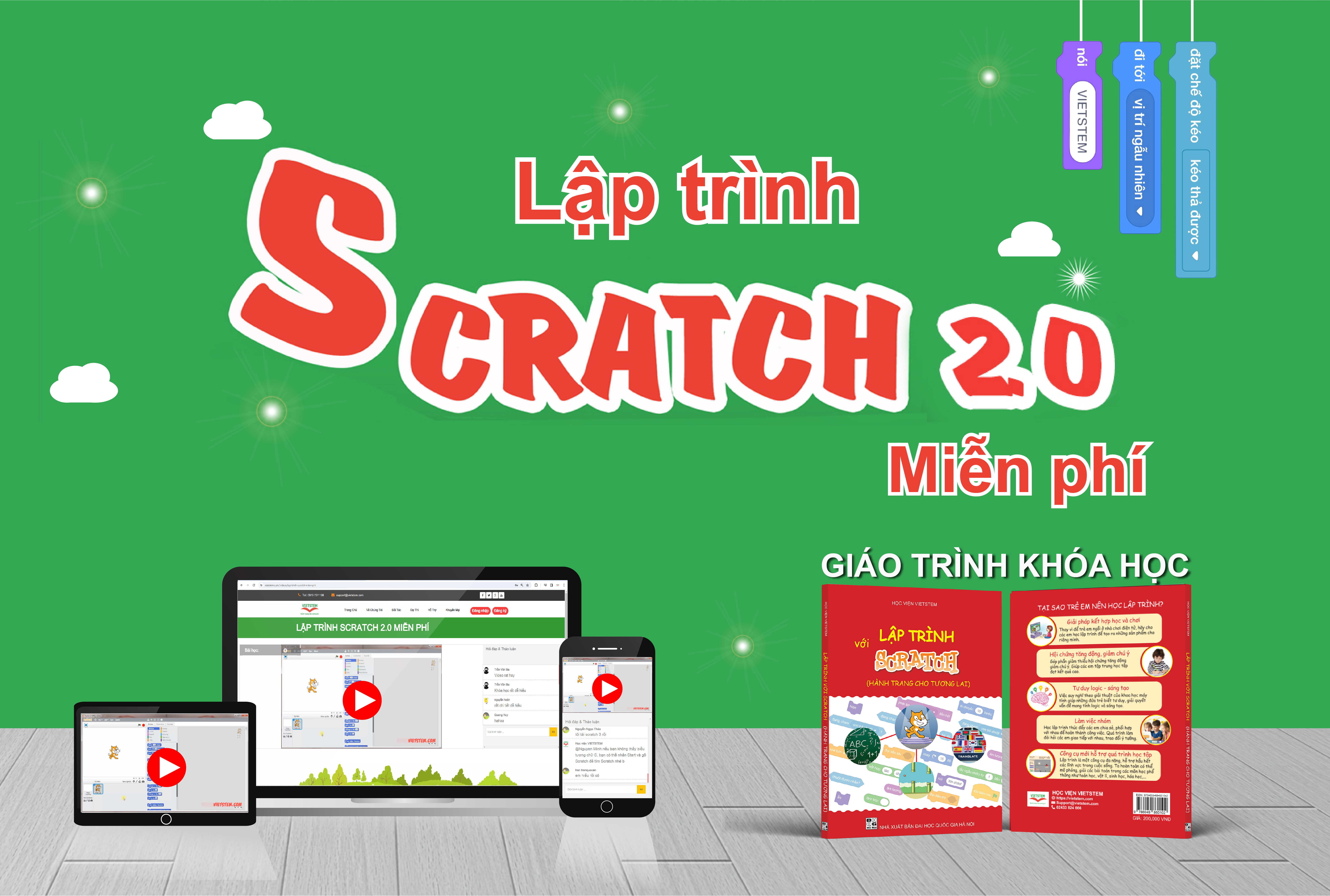 Lập trình Scratch 2.0 Miễn phí