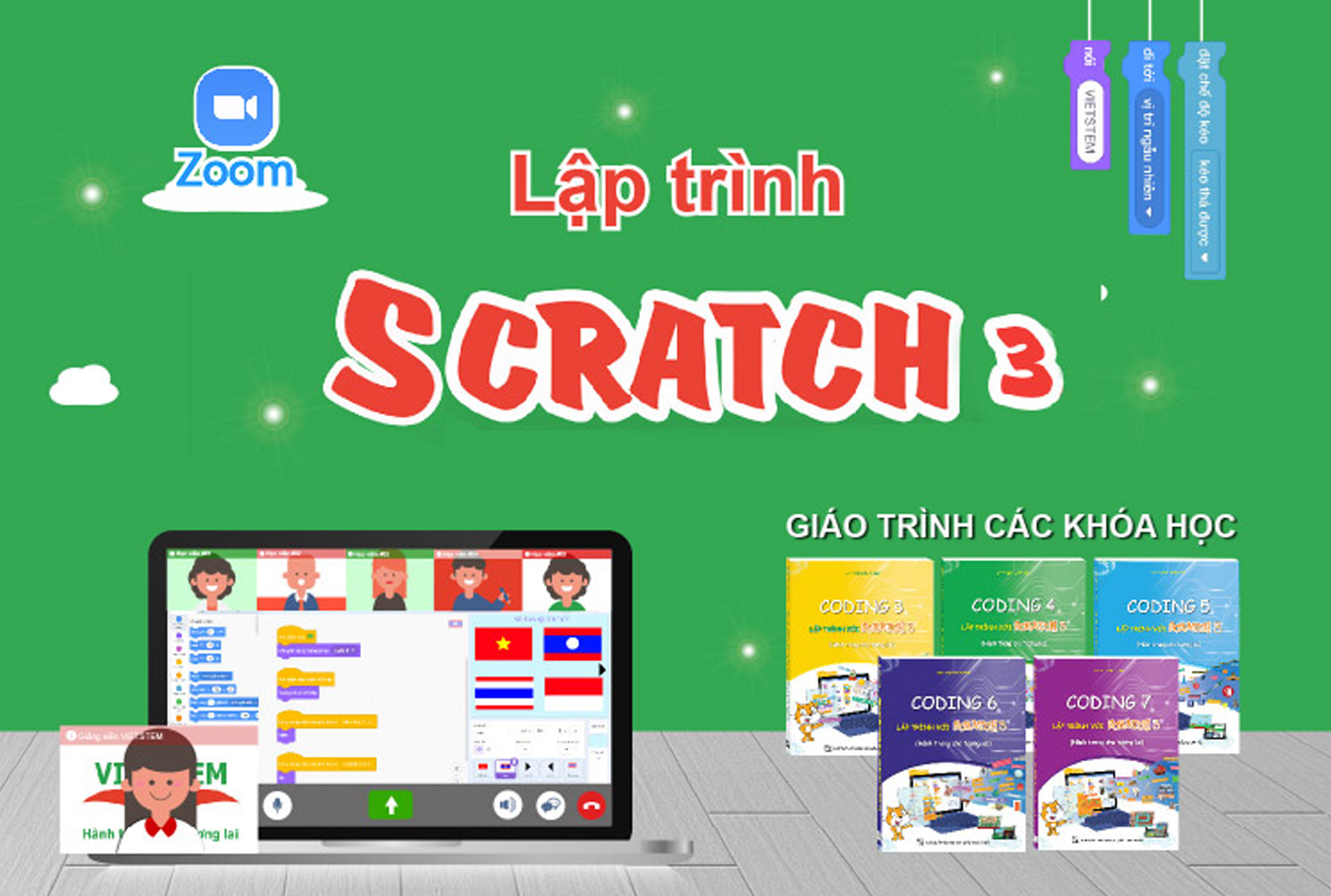 Lập trình Scratch trực tuyến với giảng viên